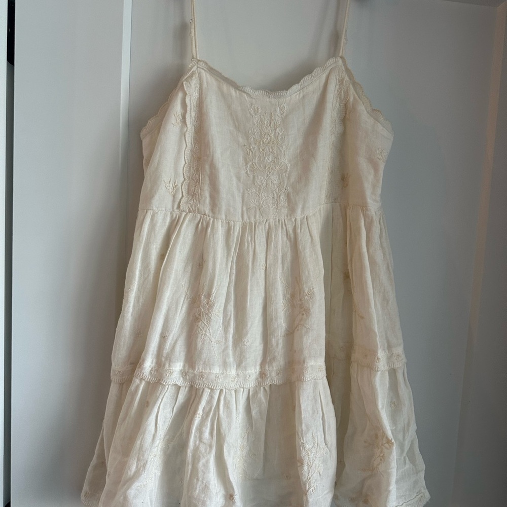 Cream Mini Dress